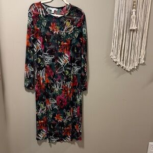 Eye Candy Multicolor Floral Long Sleeve Dress